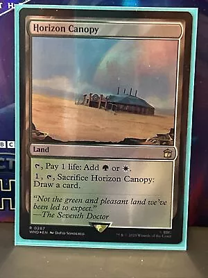 Horizon Canopy - 287 Foil - MTG Doctor Who • $3