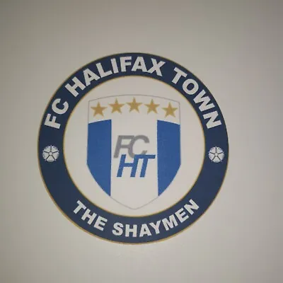 6 X Halifax Town Logo Gloss Vinyl Stickers 8cm • £3.50