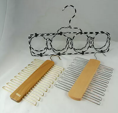 £15 • Buy 2 Wooden Tie/Belt Racks & 1 Scarf/Belt Holder