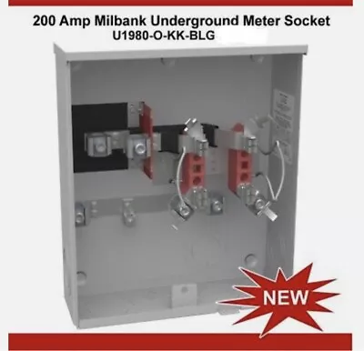 Milbank U1980-O-KK-BLG-AEPU 200A Ringless Meter Can Socket Underground • $139