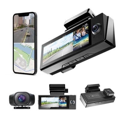 $240 • Buy HD 2560P Car DVR 3  Lens Dash Cam Front And Rear Video Recorder Camera + 256 Mem