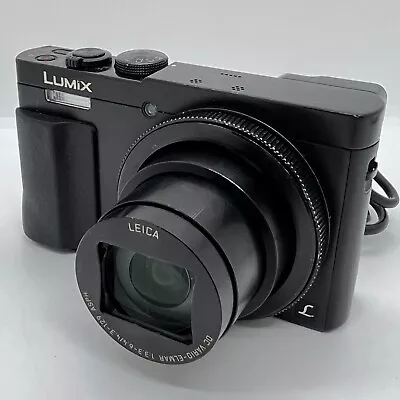Panasonic LUMIX DMC-TZ71 12.1MP Leica Black Compact Digital Camera & Charger • £119.95
