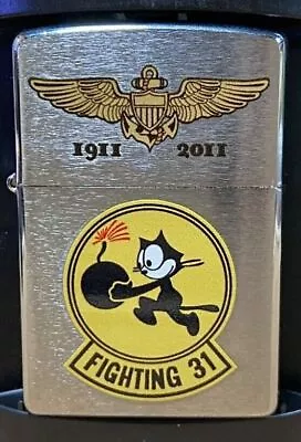 Zippo Felix Toy McCoy Fighting 31 Buzz Rickson Rare 2011 Oil Lighter JP • $308.25