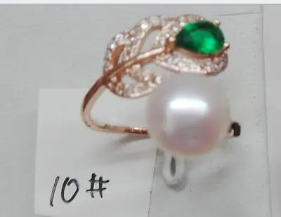 $15 • Buy Charming 9mm Natural South Sea Genuine White Pearl Phoenix Ring Size Adjustable