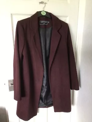 Covent Garden Lightweight Coat Size 12 . Dark Plum. Excellent Condition • £14.50