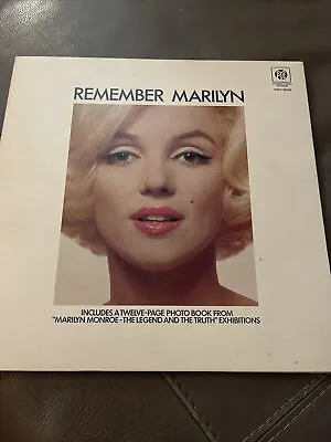 Marilyn Monroe - Remember Marilyn - 1972 Vinyl LP With 12 Page Photo Book • £14.99