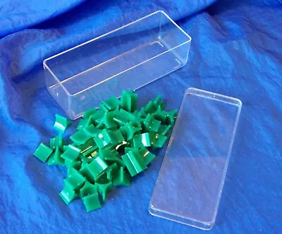 RISK 1968 Board Game Green Game Pieces W/ Storage Container For Replacement   • $6.98