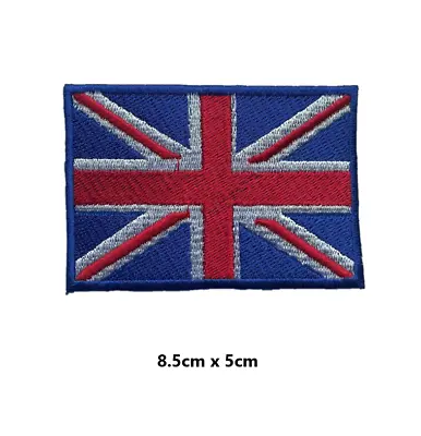UNION JACK Great Britain Flag Embroidered Patch Se Iron On Patches Badges  • £2.79