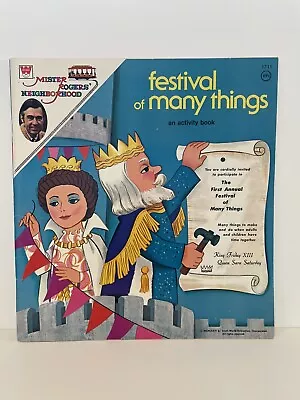 Vintage Mr. Rogers' Neighborhood  Festival Of Many Things  Activity Book 1974 • $15