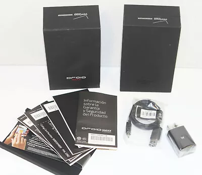 Genuine EMPTY BOX Charger & Accessories ONLY - For Motorola Droid Maxx Phone • $7.99