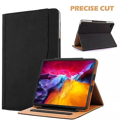 New Genuine Tan Leather Magnetic Stand Case Cover For Apple IPad Pro 11 2018-20 • £9.45