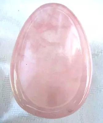 Rose Quartz Crystal Worry Stone Indented Thumb Stone Chakra Healing Gemstone • £5.84