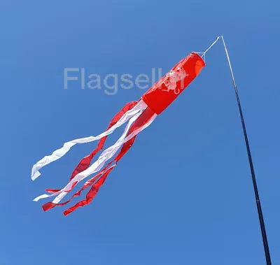 Kent Flag Tube Windsock 60  For Telescopic Flag Pole Festivals Camping • £9.49