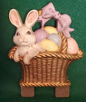 Vintage Midwest Of Cannon Falls Cast Iron Door Knocker Topper  Easter Bunny • $59