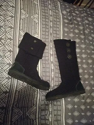 LNC Women's UGG Australia Black Sweater Boots Size 5 US  • $25