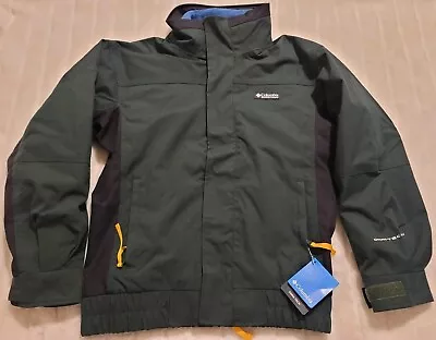 Men's Columbia Bugaboo Omni-Tech Interchange Jacket -  S Dark Green/blue Fleece • $95