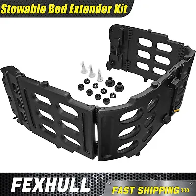 Black Stowable Truck Bed Extender Kit Fit For Ford F-150 2015-2020 FL3Z99286A40C • $159.99