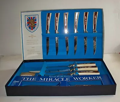 Vintage Regent Sheffield English Cutlery 10 Pc The Miracle Worker Knife Set NIB • $25