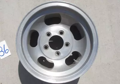 14X7  14 X 7 Aluminum Slot Mag Wheel 4-3/4  GM Bolt Pattern Hot Rat Rod Gasser • $45