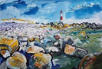 0127 Beachy Head Lighthouse - (LARGE) East Sussex Seascape Ken Hayes • £27