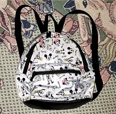 Disney Bagpack Mini Mickey Mouse Pluto Donald Soft Shell All Over Print  • £24.09