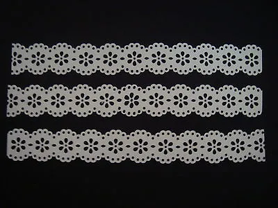 10 Martha Stewart White Doily Lace Borders Die Cuts Punches Cards • $1.99