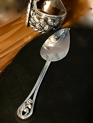 Georg Jensen Inc Usa  Sterling Cheese Knife  Server La Paglia Design Vintage • $155