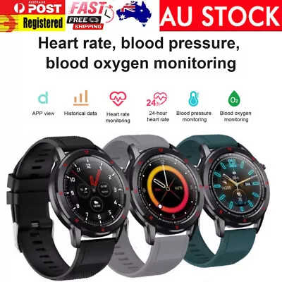 $26.99 • Buy Smart Watch Bluetooth Heart Rate Blood Pressure Oxygen Touch Screen Bracelet