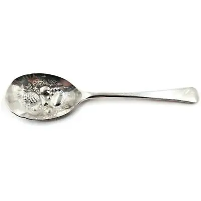 S.G Sheffield RATTAIL Silver Plate EPNS A1 Raised Fruit Serving Spoon 8 1/4  • $17.09