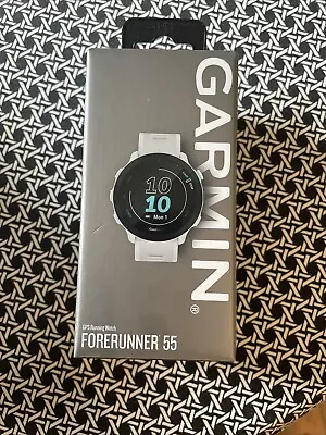 GARMIN Forerunner 55 White Smartwatch (010-02562-01) • $156