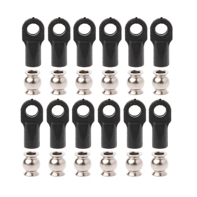 £3.35 • Buy 12Pcs Rod End Link Linkage Balls Joint Head For 1/10 RC Car Crawler Axial TR D❤6