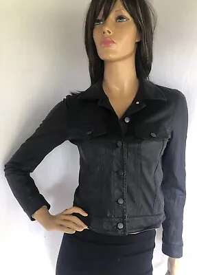  Gryphon $725 Black Moto Leather Short Jacket Size S - So Cool • $49.50