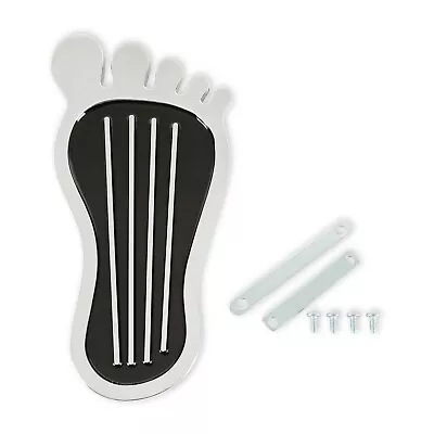 Mr. Gasket Foot Print Gas Pedal Pad - Aluminum - Chrome & Painted Black Trim • $45.73