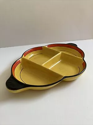 Vintage Art Deco Very Rare Egersund Norway Ceramic Nibbles Dish / Serving Dish • £45