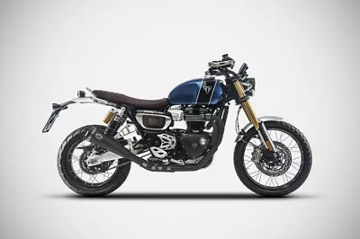 Triumph Scrambler 1200 2019-2022 Zard Exhaust Full-System 2in1 Silencer BLACK • $1779