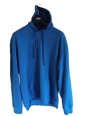 Mens Pullover Hoodie Fleece Sweatshirt Hoody Men Plain Hooded Jumper XL  • £19.99