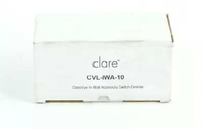 Clare CVL-IWA-10 Z-Wave Accessory Switch Dimmer (White/ Light Almond) M683 • $20.71