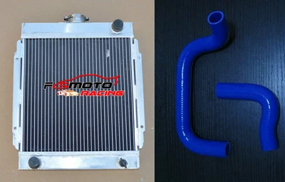 $174 • Buy 3 Row Aluminum Radiator For Datsun 1200 Manual + Silicone Hose