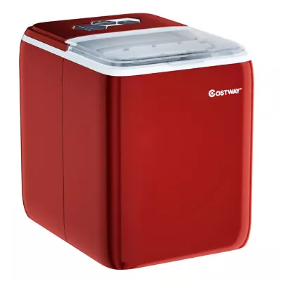 Portable Countertop Ice Maker Machine 44Lbs/24H Self-Clean With Scoop Red • $139.99