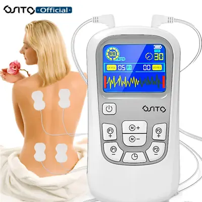 OSITO TENS Unit Muscle Stimulator 2 Channels EMS Pulse Massager Pain Relief OTC • $20.60