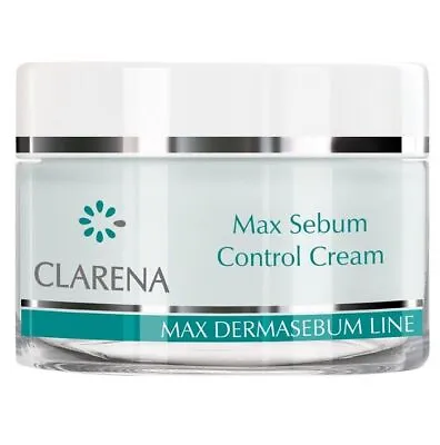 £22.99 • Buy Clarena Max Sebum Control BALANCING MATTING Cream Mixed, Oily Acne Skin 50ml