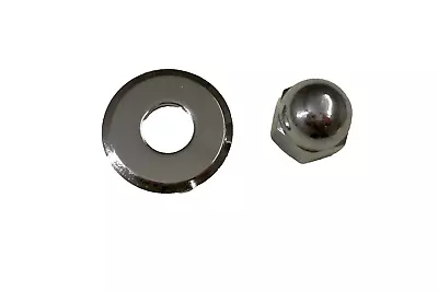 40290 CHROME STEERING WHEEL NUT & WASHER For FORD 9N 2N  MF 40 TE20 TO20 TO35 ++ • $10.99