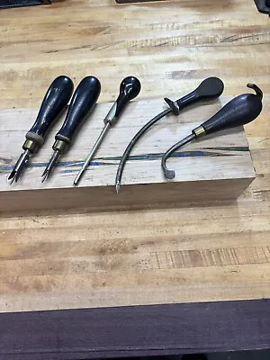 5 Vintage Leather Craft Tools • $84