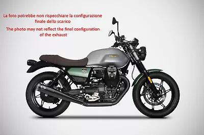 Silencer Exhaust Zard Steel Ceramic Black Racing Moto Guzzi V7 850 2021-23 • $1061.39