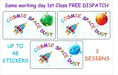 £1.99 • Buy COSMIC SPACE DUST, Bath Bomb Stickers Labels  Fun Novelty Gift Seal CS 1-3