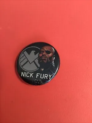Marvel’s S.H.I.E.LD. MCU Nick Fury Avengers Button Pinback Small Pin Ata-boy • $3