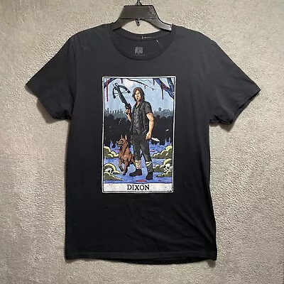 The Walking Dead Shirt Medium Dixon Short Sleeve Graphic Crew Neck Black • $7.49