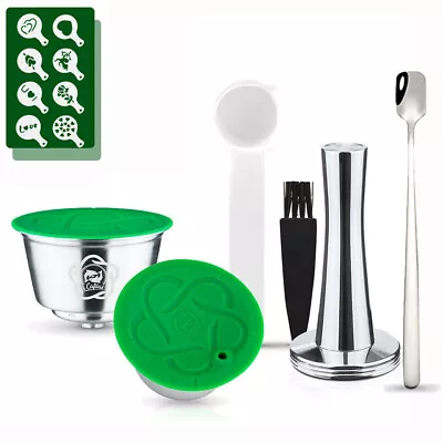 $9.91 • Buy Stainless Steel Coffee Capsule Pod Set For Nescafe Dolce Gusto KP70 EDG Stelia