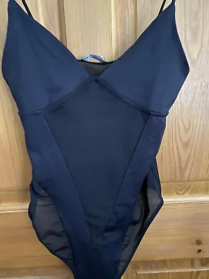 Lovely Bershka Black Body Suit Mesh Size Small BNWT Underwear • £10