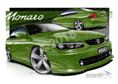 Monaro V2 MONARO V2 II HOTHOUSE GREEN A2 FRAMED PRINT (HC80) • $249